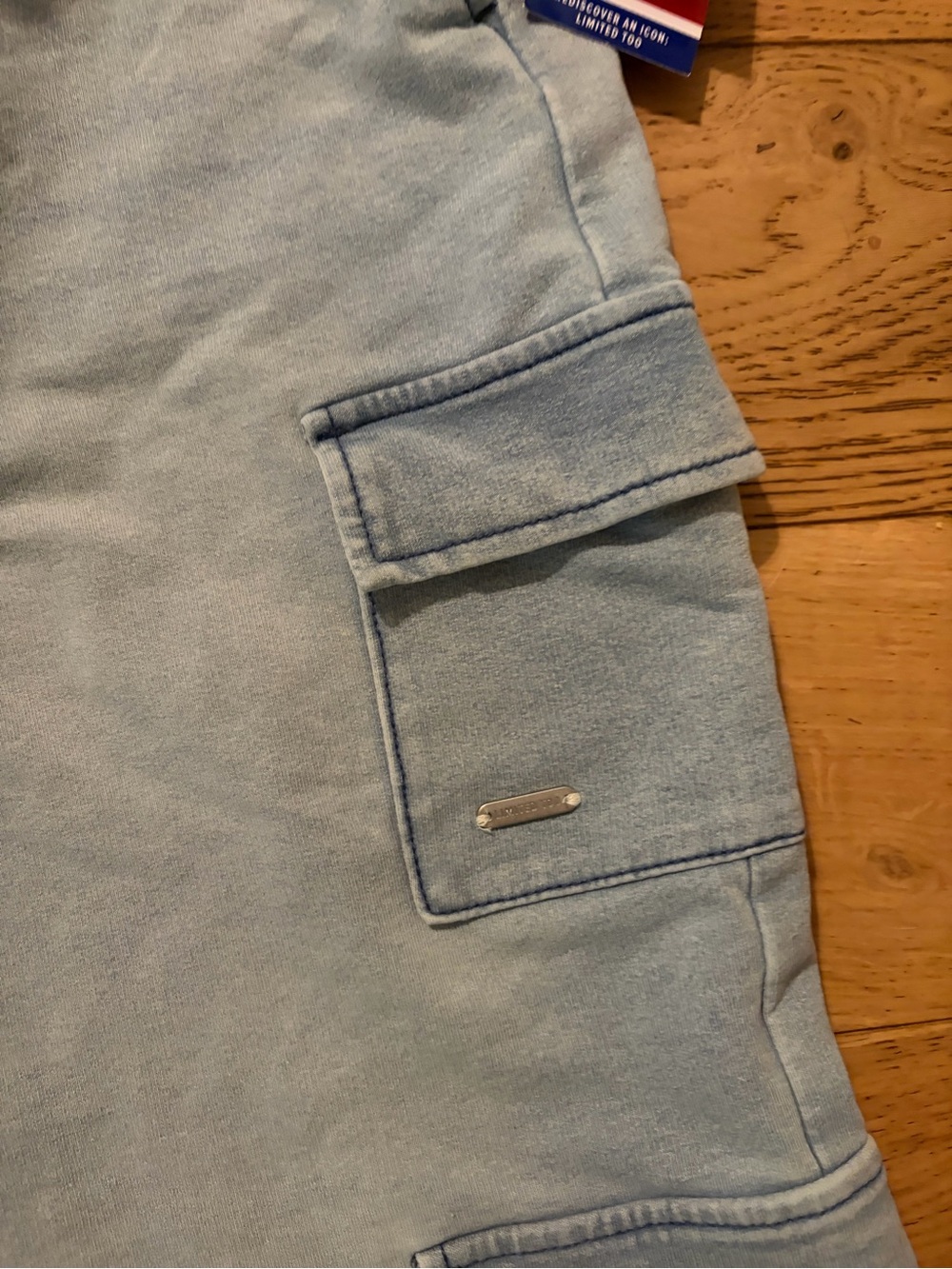 Limited Too Wide Leg Cargo Pants | NWT Juniors XL 16-18 Soft Feel /Denim Look - Picture 5 of 8